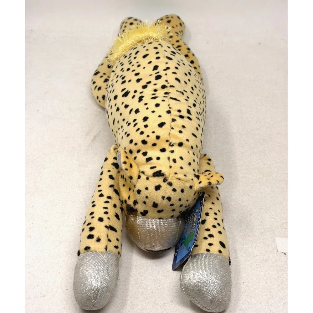 NWT K&K Games Floppy Friends Spotted Leopard Cheetah Plush Long Legs 19